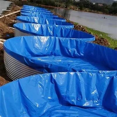 വാട്ടർപ്രൂഫ് ബ്ലൂ പിവിസി മത്സ്യക്കുളം